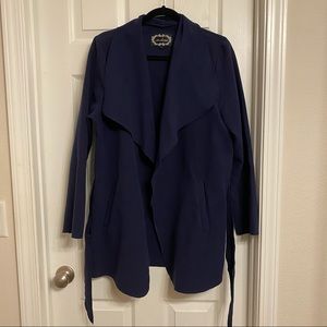Blue Navy Coat Soft Warm